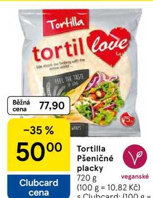 Tortilla Pšeničné placky, 720 g