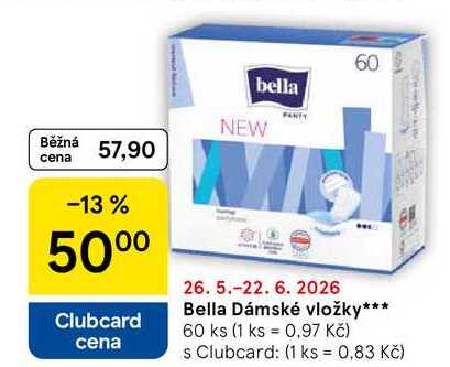 Bella Dámské vložky, 60 ks  