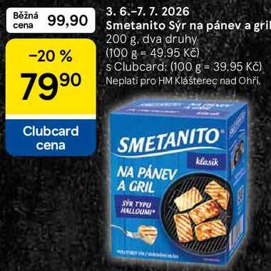Smetanito Sýr na pánev a gril, 200 g 