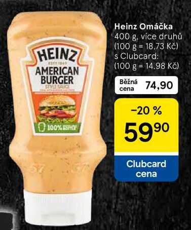 Heinz Omáčka, 400 g, více druhů