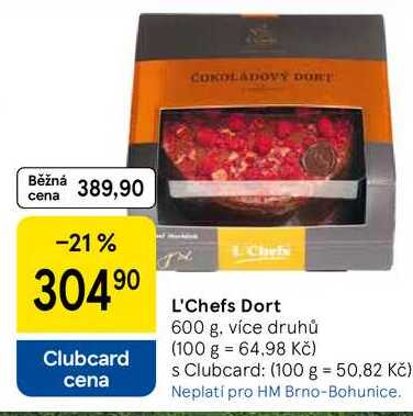 L'Chefs Dort, 600 g, více druhů
