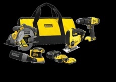 STANLEY FATMAX AKU SADA EL. NÁŘADÍ 18V V20 SFMCK412MDS-QW + 4,0 AH BATERIE ZDARMA