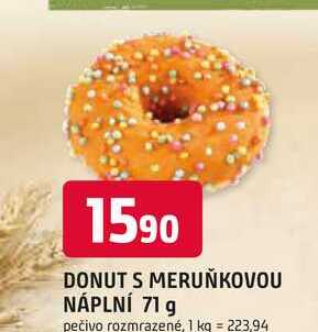 DONUT S MERUŇKOVOU NÁPLNÍ 71 g 