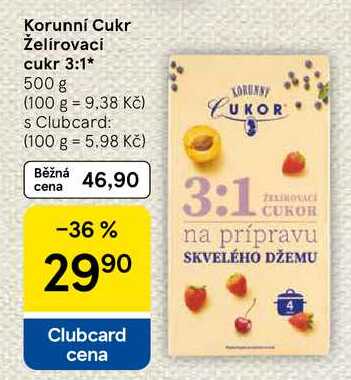 Korunní Cukr Želírovaci cukr 3:1, 500 g