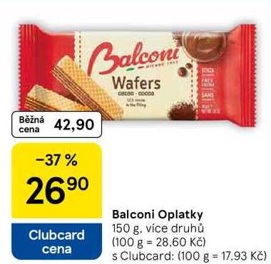 Balconi Oplatky, 150 g