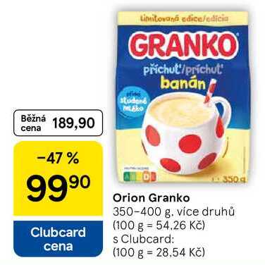 Orion Granko, 350 g 350-400 g