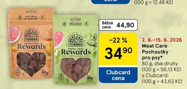 Meat Care Pochoutky pro psy, 80 g