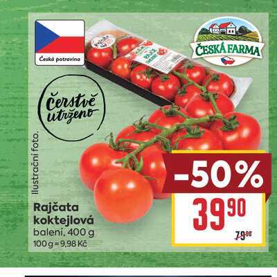 Rajčata koktejlová balení, 400 g