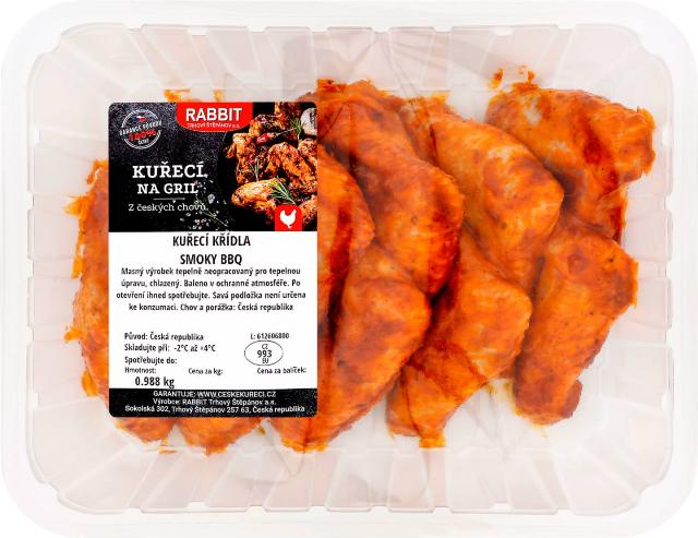 Rabbit Kuřecí křídla smoky BBQ