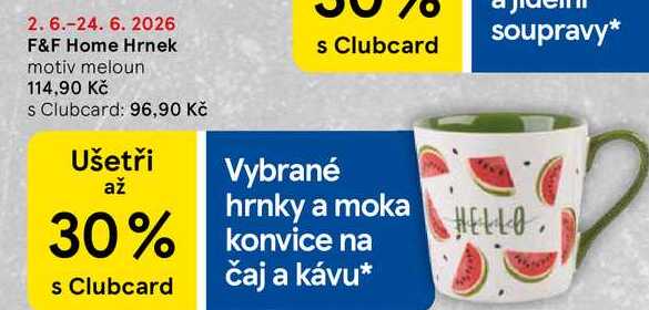 F&F Home Hrnek motiv meloun