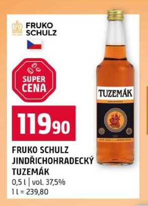 FRUKO SCHULZ JINDŘICHOHRADECKÝ TUZEMÁK 0,5l