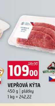 VEPŘOVÁ KỲÝTA 450 g plátky