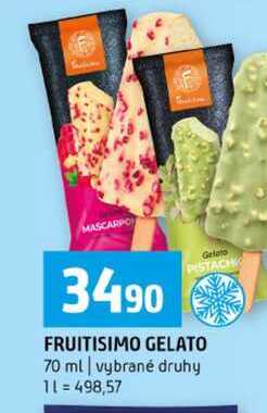 FRUITISIMO GELATO 70 ml vybrané druhy