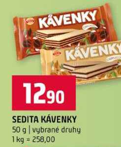 SEDITA KÁVENKY 50 g vybrané druhy 