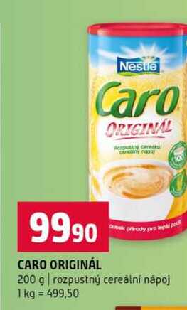 CARO ORIGINÁL 200 g rozpustný cereální nápoj