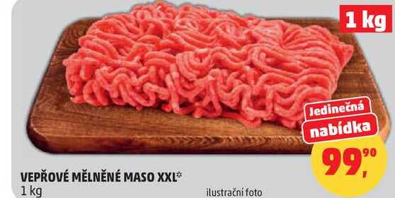 VEPŘOVÉ MĚLNĚNÉ MASO XXL, 1 kg