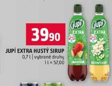 JUPÍ EXTRA HUSTÝ SIRUP 0,7l vybrané druhy