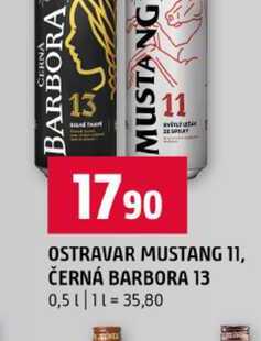 OSTRAVAR MUSTANG 11, ČERNÁ BARBORA 13 0,5l