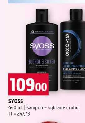 SYOSS 440 ml šampon vybrané druhy