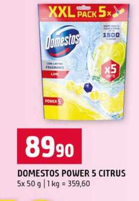 DOMESTOS POWER 5 CITRUS 5x 50 g