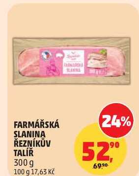FARMÁŘSKÁ SLANINA ŘEZNÍKŮV TALÍŘ, 300 g