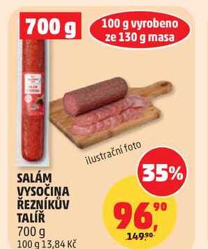 SALÁM VYSOČINA ŘEZNÍKŮV TALÍŘ, 700 g