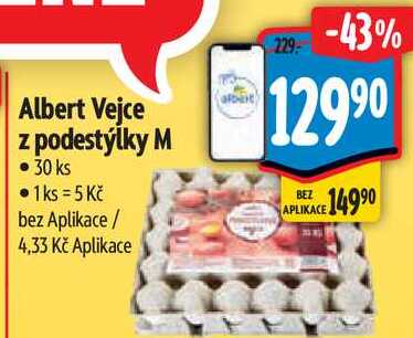 Albert Vejce z podestýlky M, 30 ks