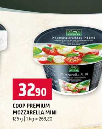COOP PREMIUM MOZZARELLA MINI 125 g