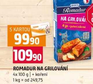 ROMADUR NA GRILOVÁNÍ 4x 100 g + kořeni 