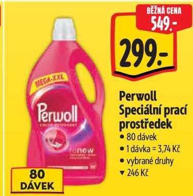 Perwoll Speciální prací prostředek, 80 dávek