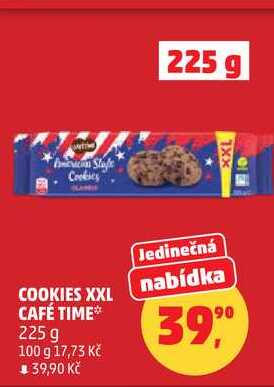 COOKIES XXL CAFÉ TIME, 225 g 