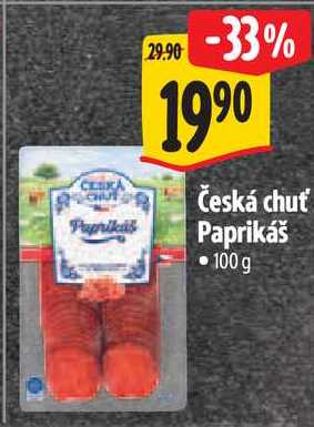 Česká chuť Paprikáš, 100 g 