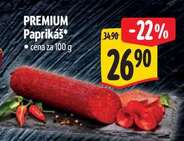PREMIUM Paprikáš, cena za 100 g