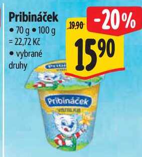 Pribináček, 70 g