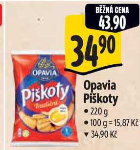 Opavia Piškoty, 220 g 