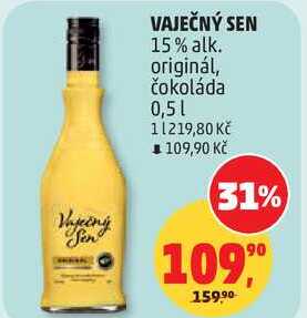 VAJEČNÝ SEN 15% alk. originál, 0,5 l