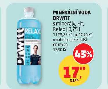 MINERÁLNÍ VODA DRWITT s minerály, 0,75 l