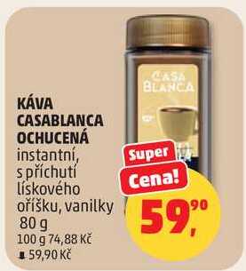 KÁVA CASABLANCA OCHUCENÁ instantní, 80 g