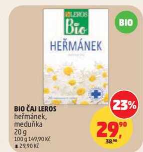 BIO ČAJ LEROS heřmánek, 20 g