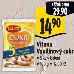 Vitana Vanilínový cukr 5 ks, 100 g