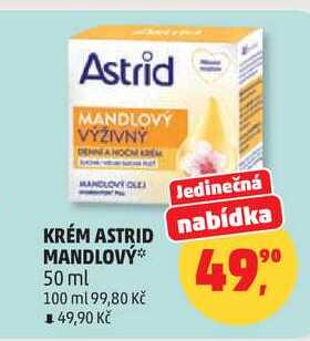 ASTRID MANDLOVÝ KRÉM, 50 ml