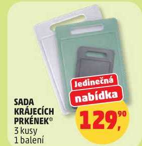 SADA KRÁJECÍCH PRKÉNEK, 3 kusy 1 balení 