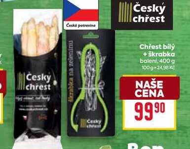 Chřest bilý + škrabka baleni, 400 g