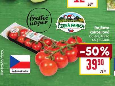 Rajčata koktejlová baleni. 400 g 