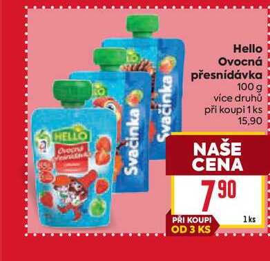 Hello Ovocná přesnídávka 100 g