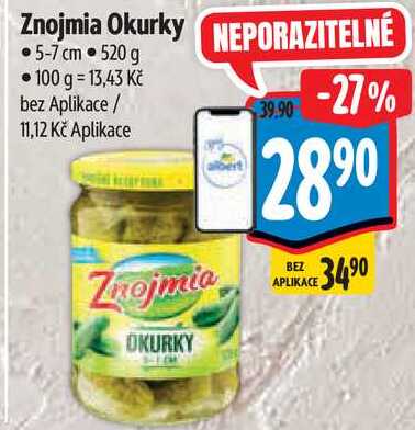 Znojmia Okurky, 520 g