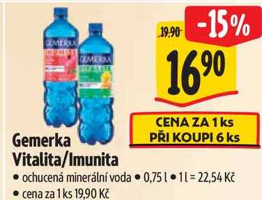 Gemerka Vitalita/Imunita, 0,75 l