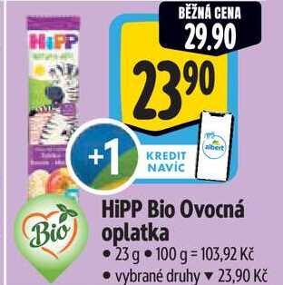 HiPP Bio Ovocná Bio oplatka, 23 g