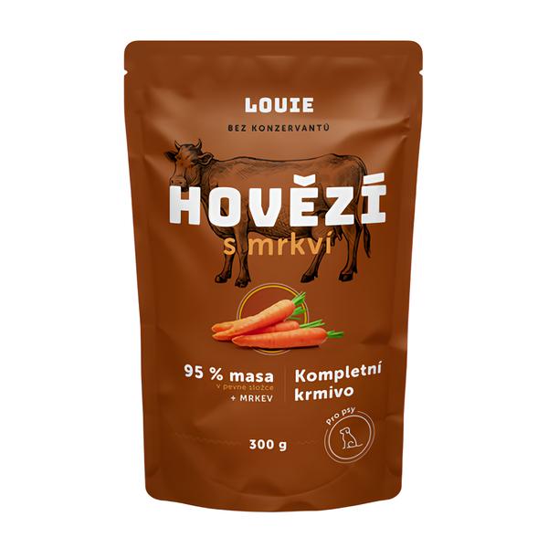 Louie Kapsička hovězí s mrkví, vitamíny a minerály pro psy