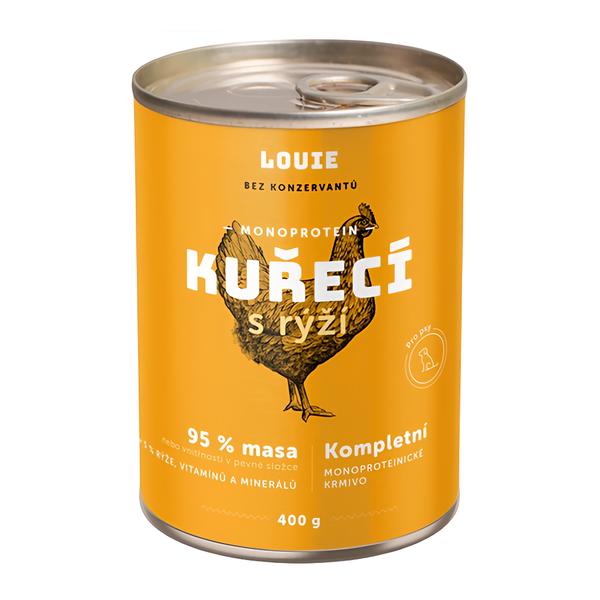 Louie Kuřecí konzerva s rýží, vitamíny a minerály pro psy